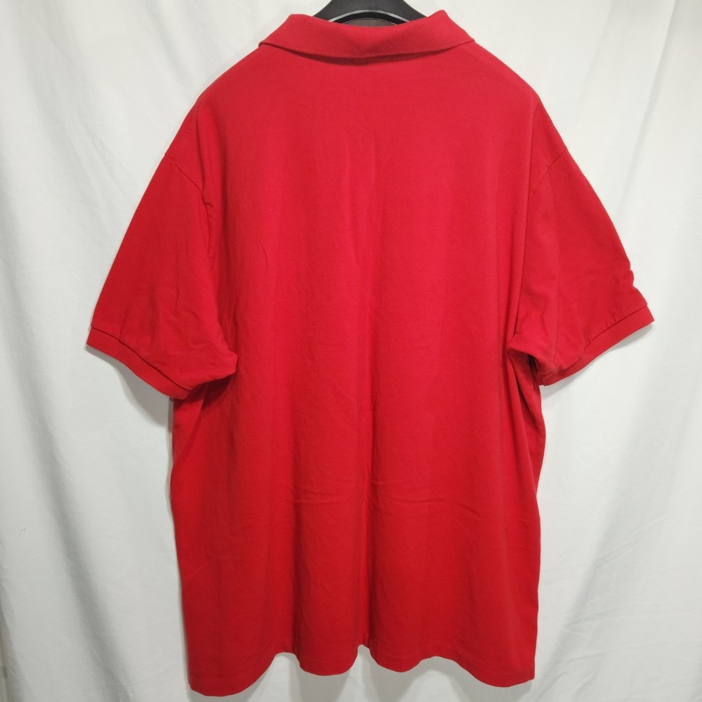 Polo Ralph Lauren Men #3 Polo Short Sleeve Size‎ 4XB Red With Big Blue Pony